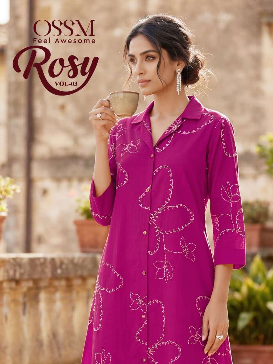 OSSM KURTI ROSY Vol 03 PRINTED KURTI WHOLESALER 