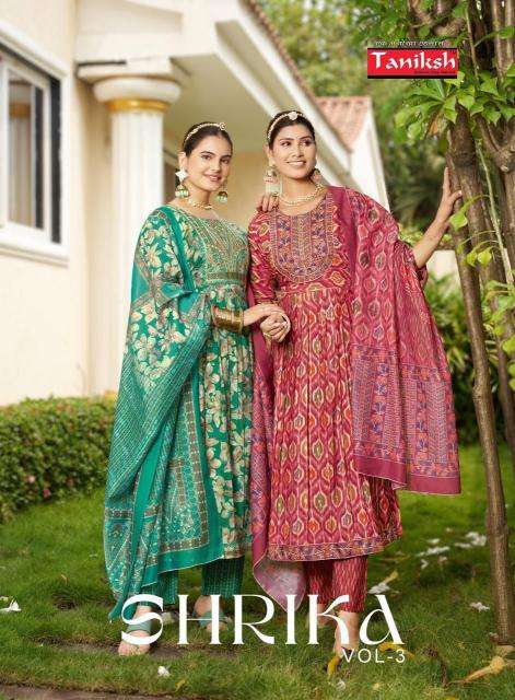 TANIKSH KURTI SHRIKA VOL 3 PRINTED KURTI WHOLESALER