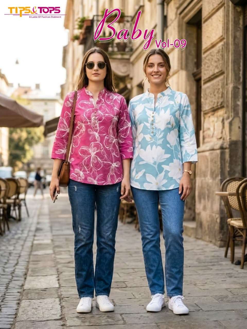 TIPS & TOPS BABY Vol 09 PRINTED KURTI WHOLESALER 