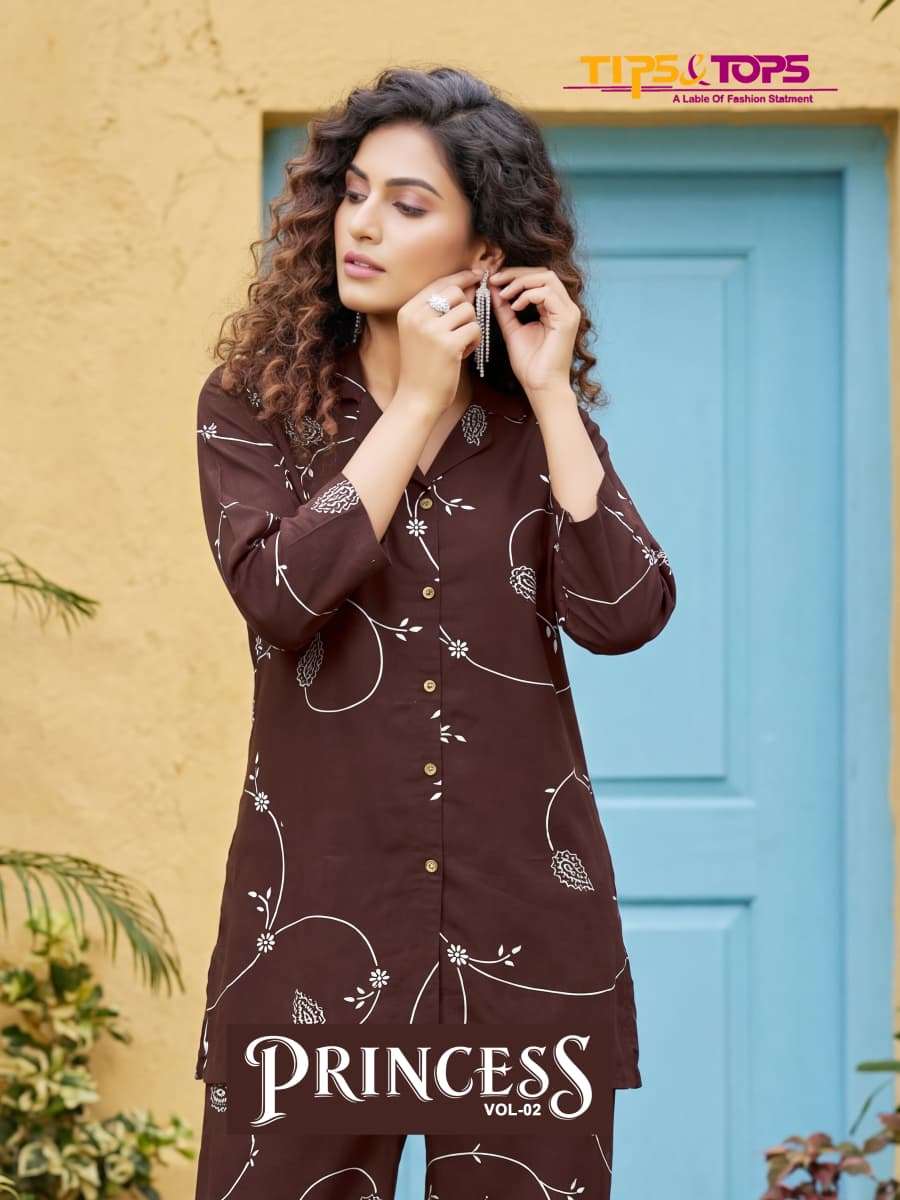 TIPS & TOPS KURTI PRINCESS VOL 02 PRINTED KURTI WHOLESALER