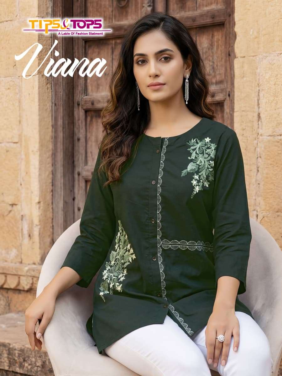 TIPS & TOPS KURTI VIANA PRINTED KURTI WHOLESALER