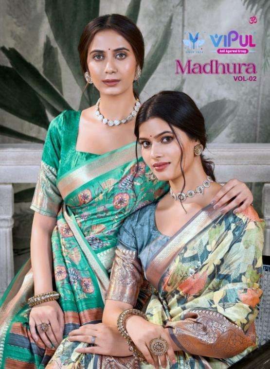 vipul SAREE madhura vol 2 PRINTED KURTI WHOLESALER 