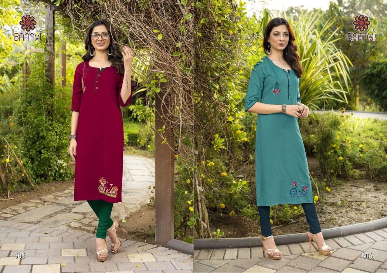 Baanvi KURTI SAMEERA VOL 5 PRINTED KURTI WHOLESALER 
