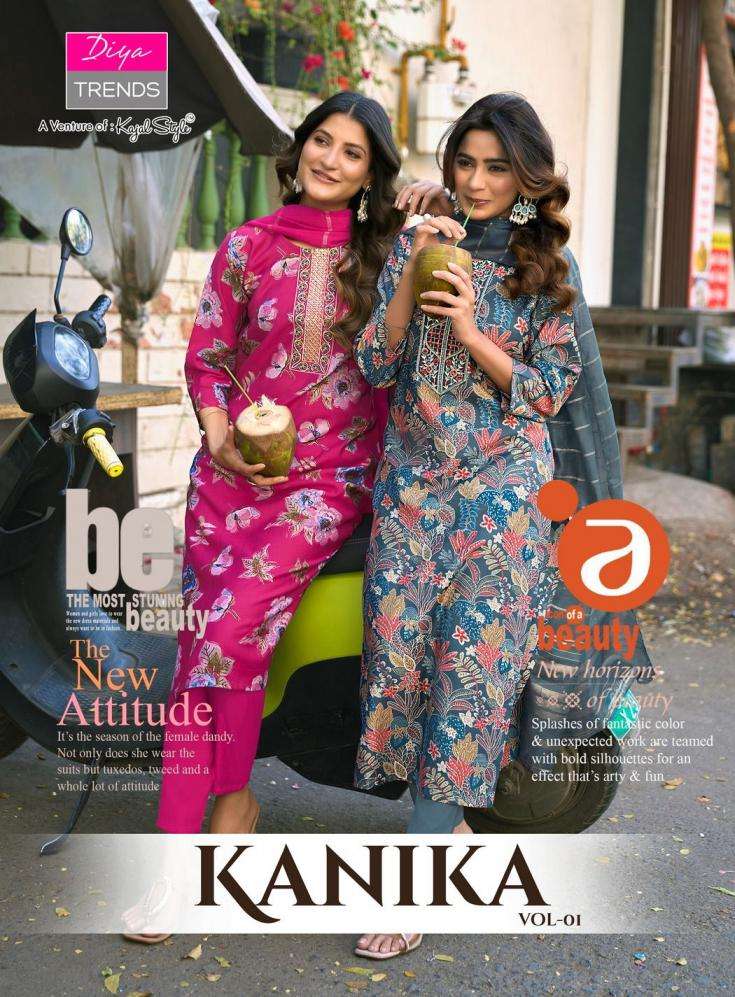 diya trends kanika vol 1 PRINTED KURTI WHOLESALER 