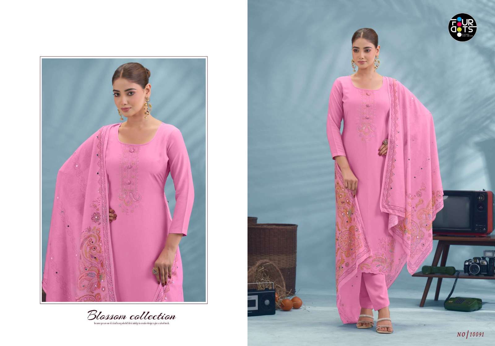 Four Dots KURTI Riona PRINTED KURTI WHOLESALER 
