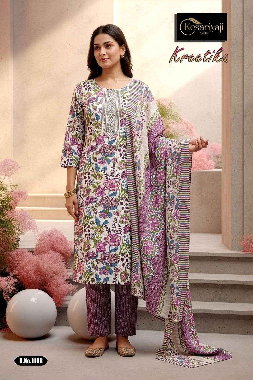 KESHRIYA KURTI KREETIKA VOL 1 PRINTED KURTI WHOLESALER 