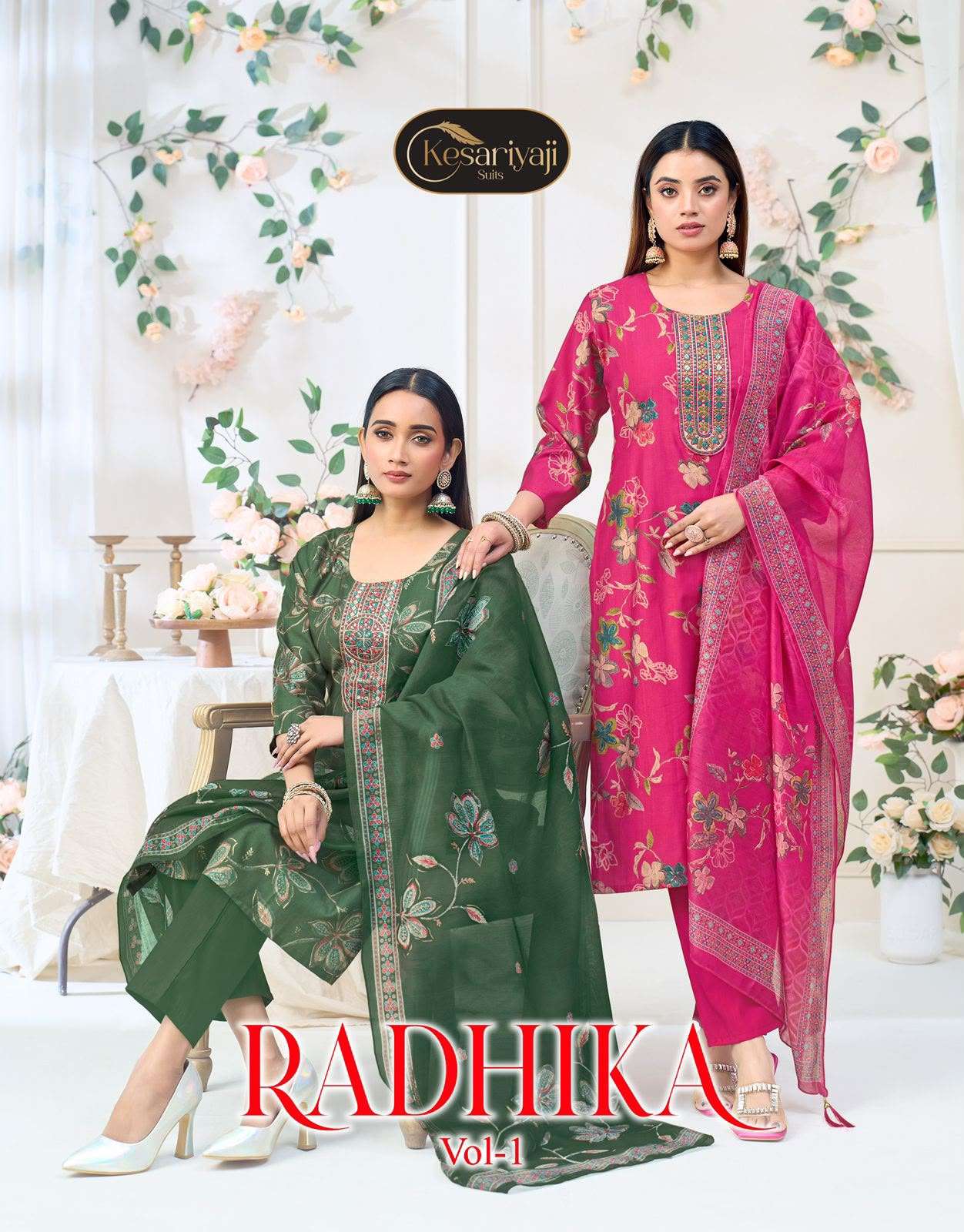 KESHRIYA KURTI RADHIKA VOL 1  PRINTED KURTI WHOLESALER 