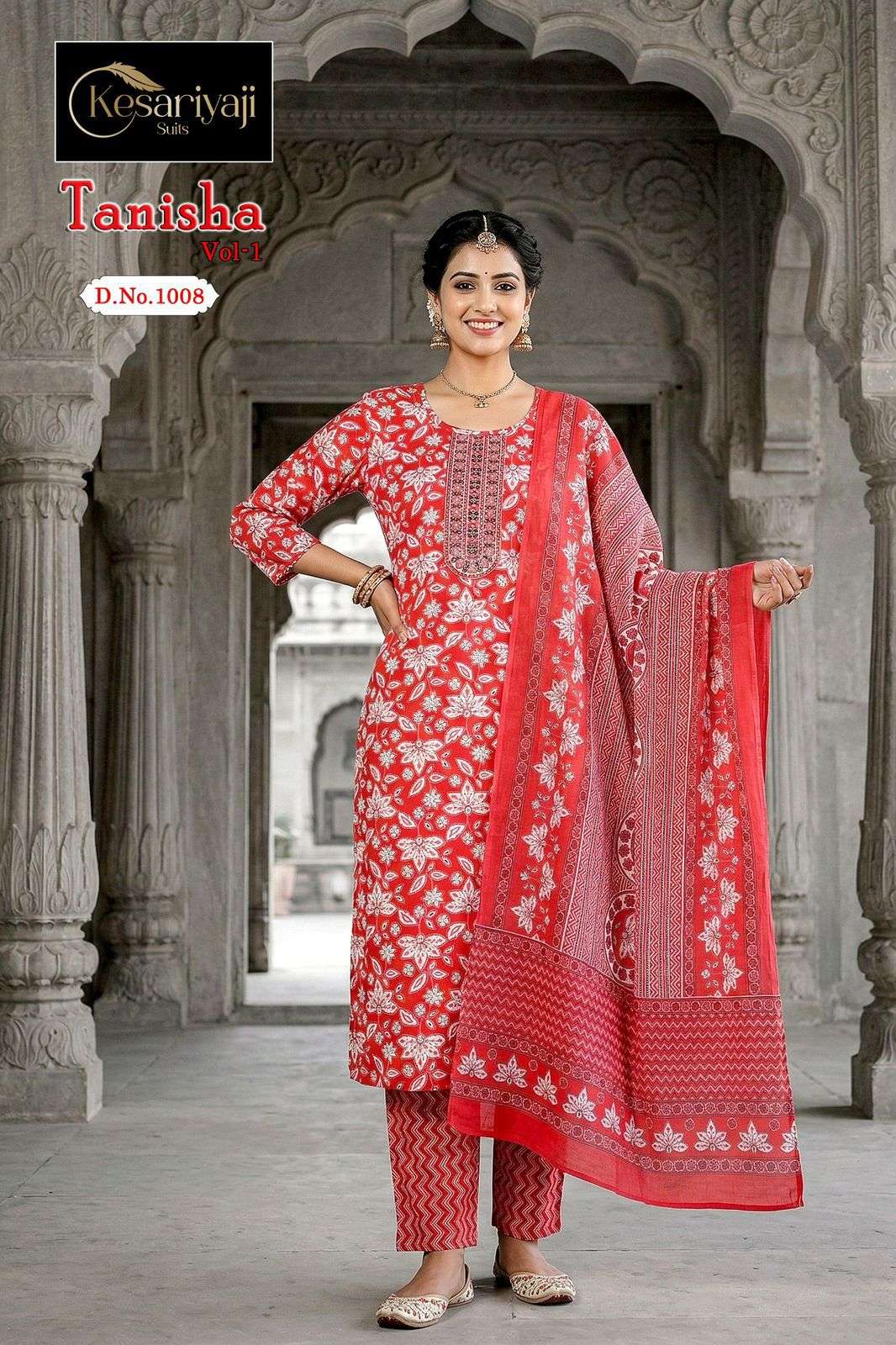 KESHRIYA KURTI TANISHA VOL 1 PRINTED KURTI WHOLESALER 