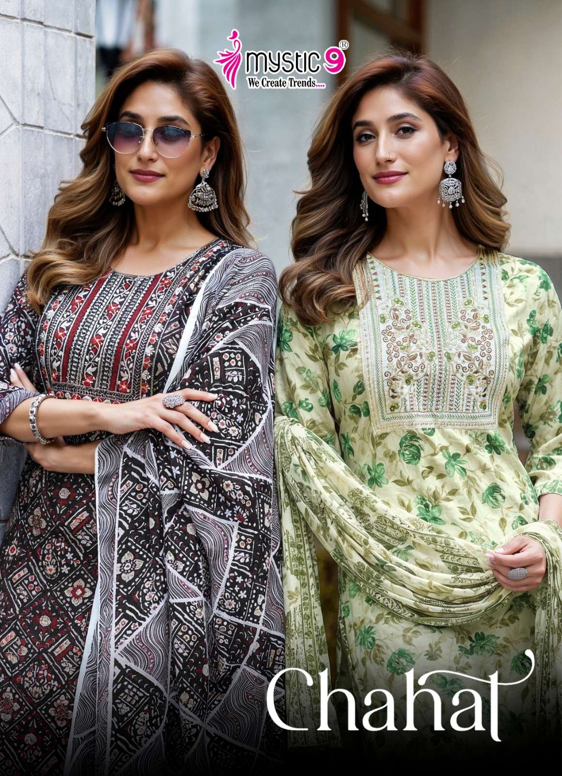 MYSTIC 9 KURTI CHAHAT VOL 1 PRINTED KURTI WHOLESALER 
