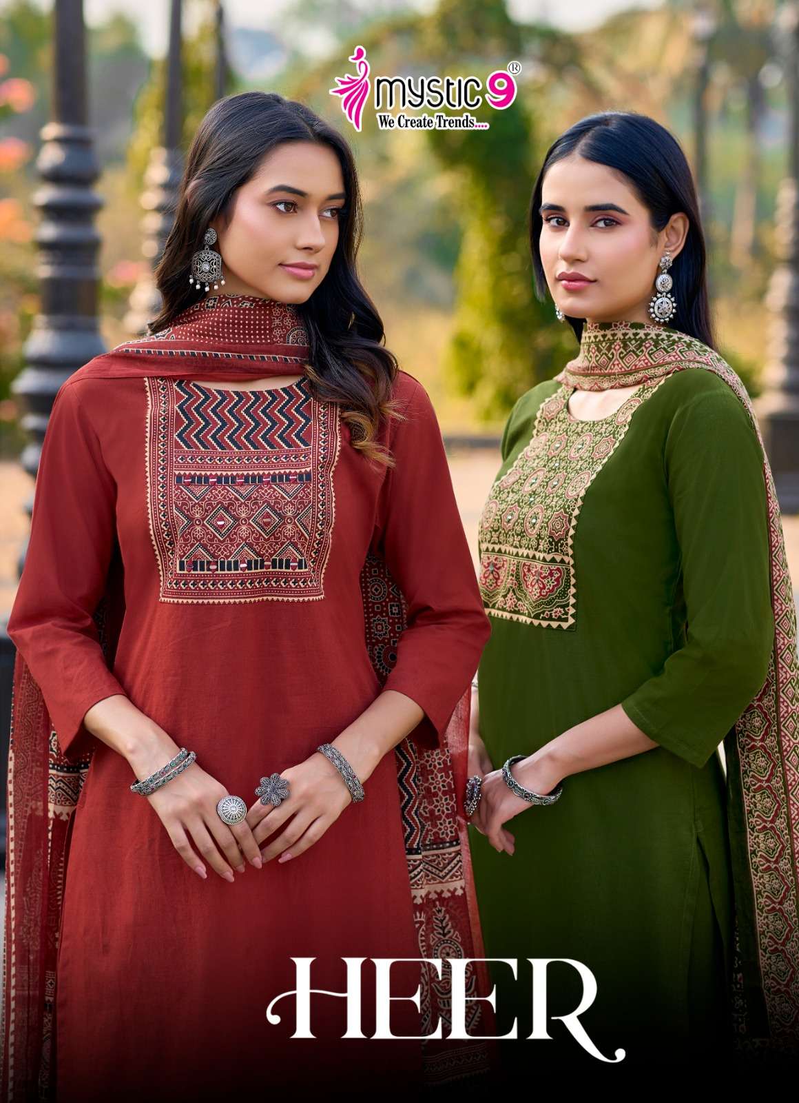 MYSTIC 9 KURTI HEER VOL 1 PRINTED KURTI WHOLESALER 