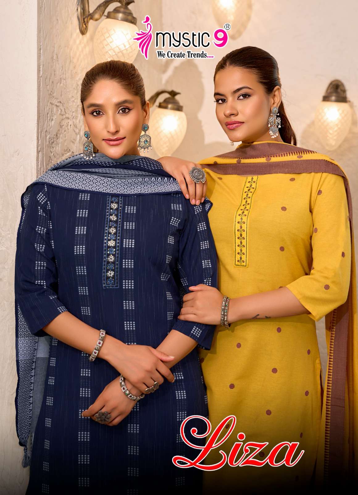 MYSTIC 9 KURTI LIZA VOL 5 PRINTED KURTI WHOLESALER 