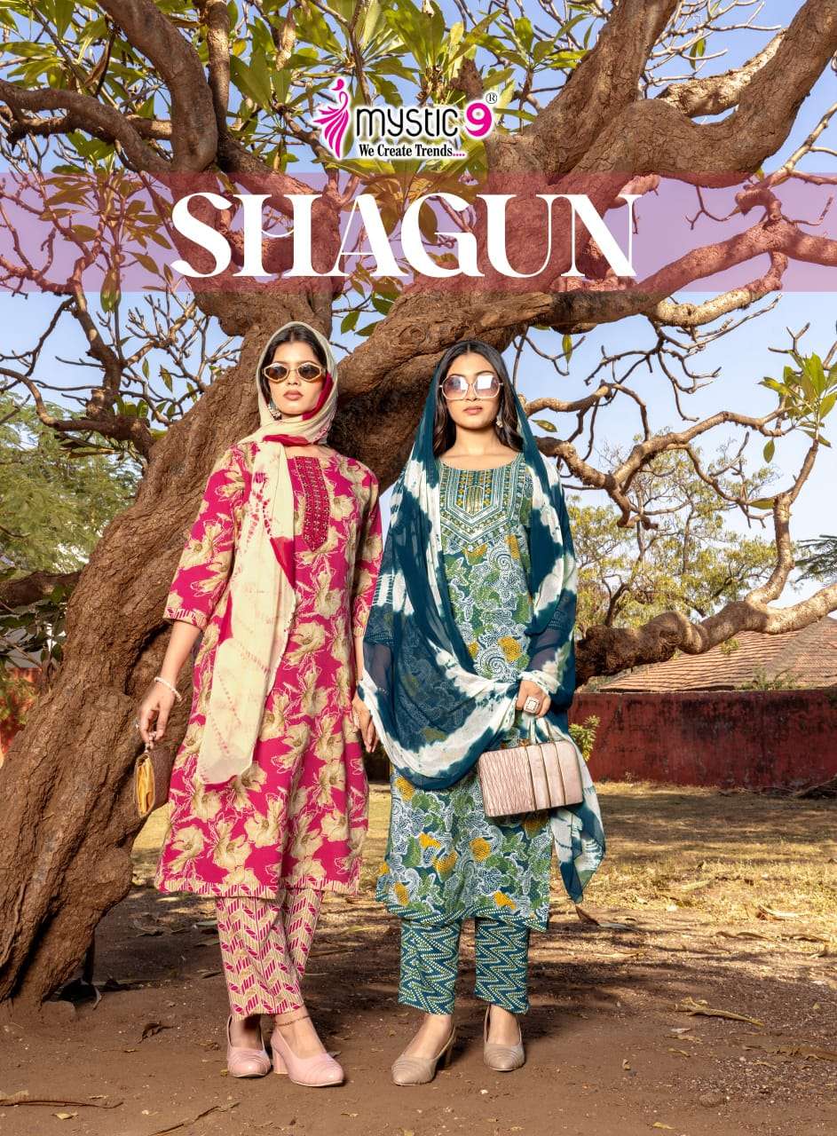 MYSTIC 9 KURTI SHAGUN VOL 28 PRINTED KURTI WHOLESALER 