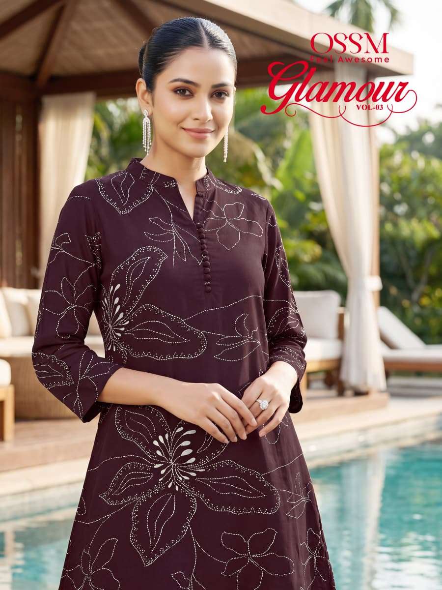OSSM KURTI GLAMOUR  PRINTED KURTI WHOLESALER 