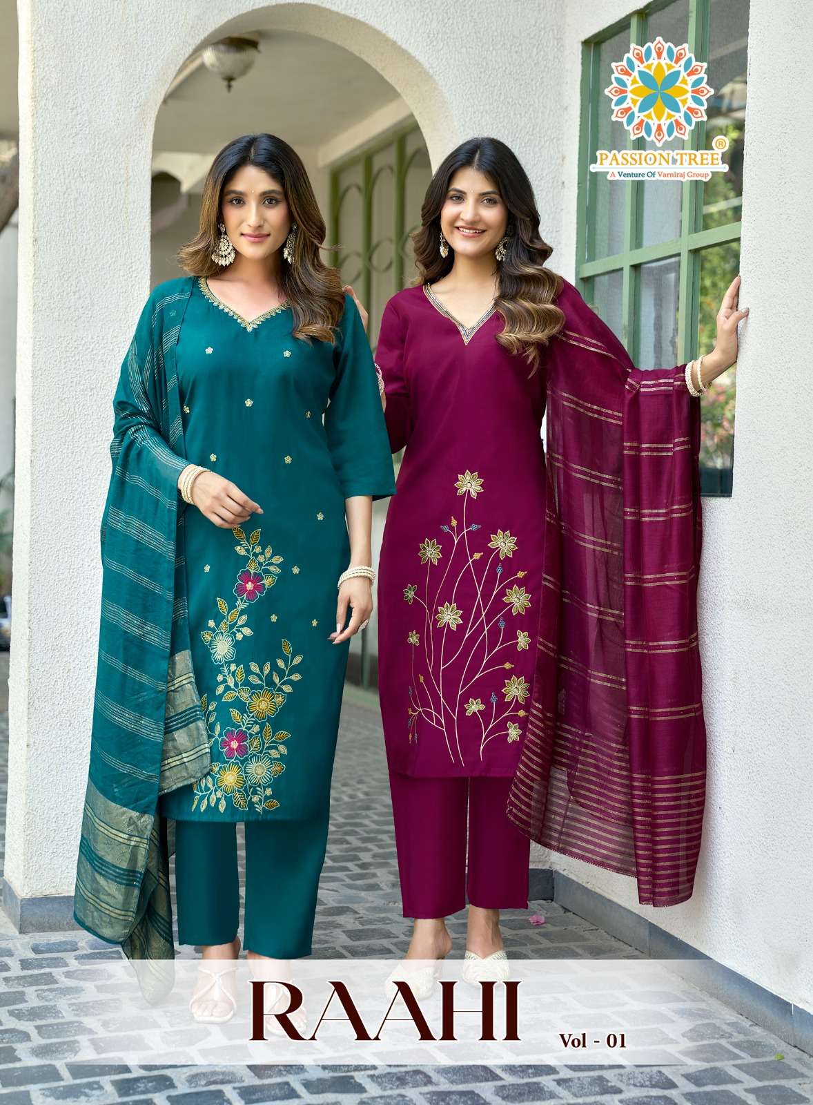 Passion Tree RAAHI  VOL-1 PRINTED KURTI WHOLESALER 
