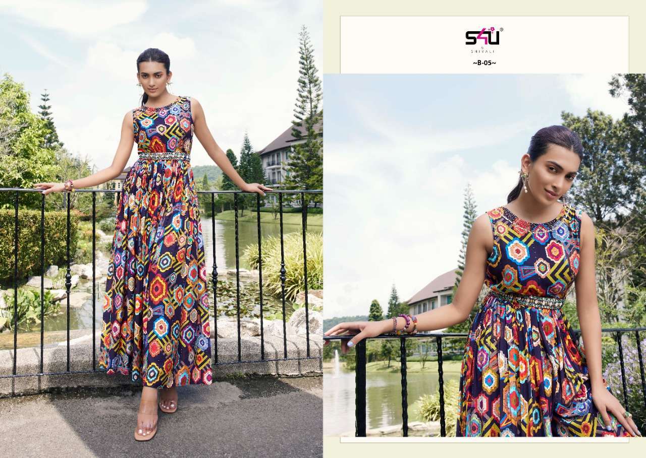 s4u KURTI blush PRINTED KURTI WHOLESALER 