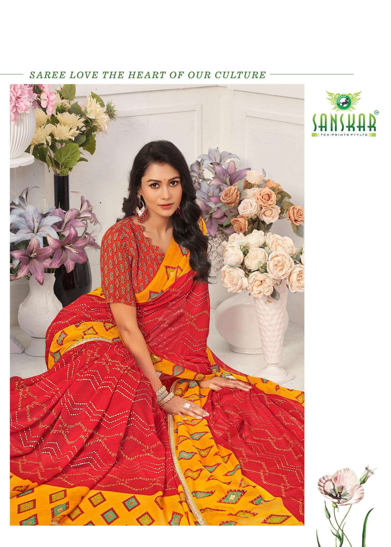 sanskar sareers sohaa vol 3 PRINTED KURTI WHOLESALER 