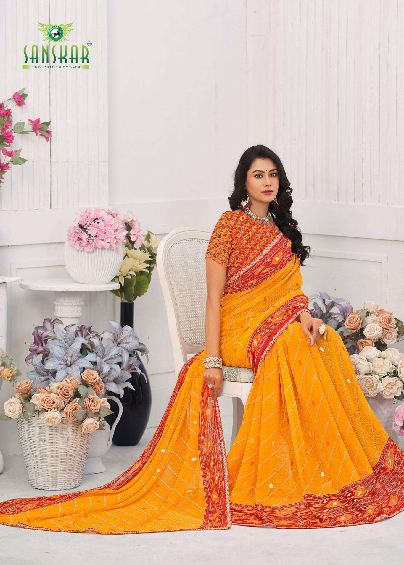 sanskar sarees sohaa vol 3 PRINTED KURTI WHOLESALER 