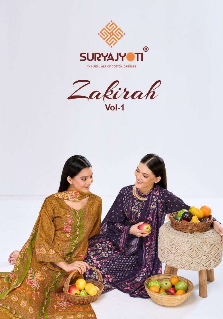 suryajyoti KURTI zakirah vol 1 PRINTED KURTI WHOLESALER 
