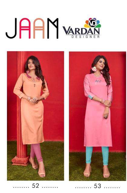 vardan KURTI jaam vol 1 PRINTED KURTI WHOLESALER 