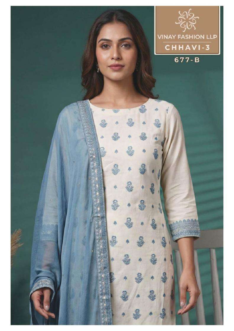 Vinay KURTI CHHAVI VOL 3 PRINTED KURTI WHOLESALER 