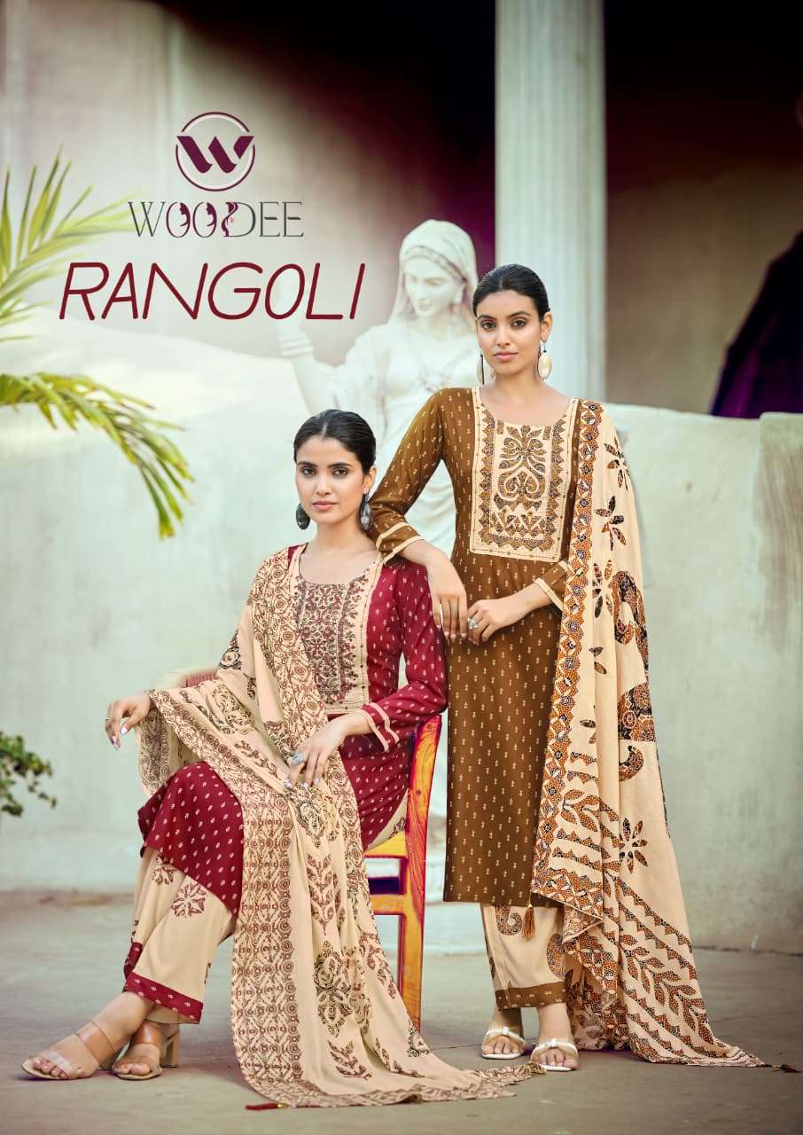 WOODEE KURTI RANGOLI PRINTED KURTI WHOLESALER 