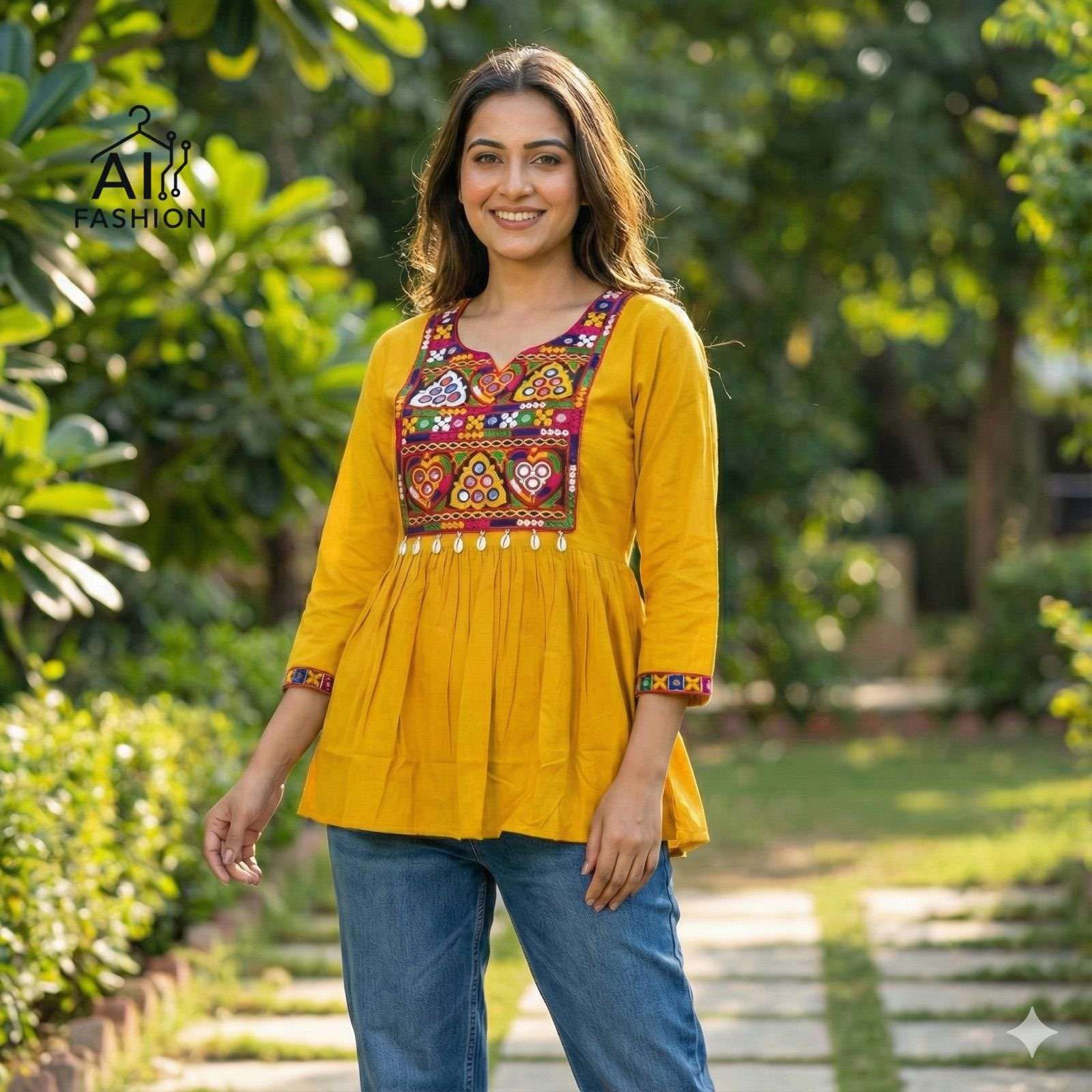 ai fashion pankhuri  PRINTED KURTI WHOLESALER 
