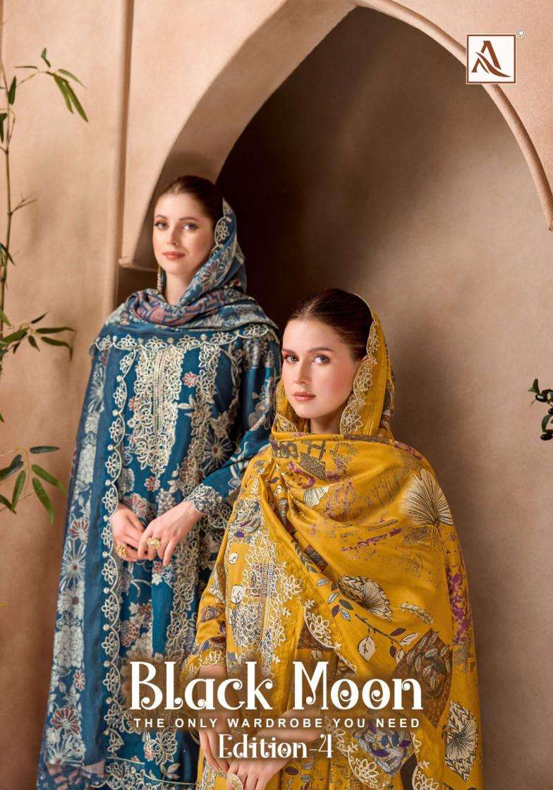 Alok Suit black moon vol 4 PRINTED KURTI WHOLESALER 