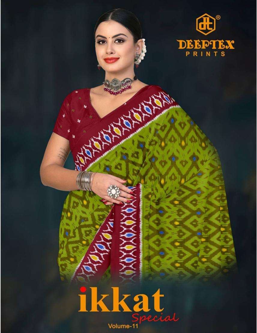 deeptex saree ikkat vol 11 PRINTED KURTI WHOLESALER 