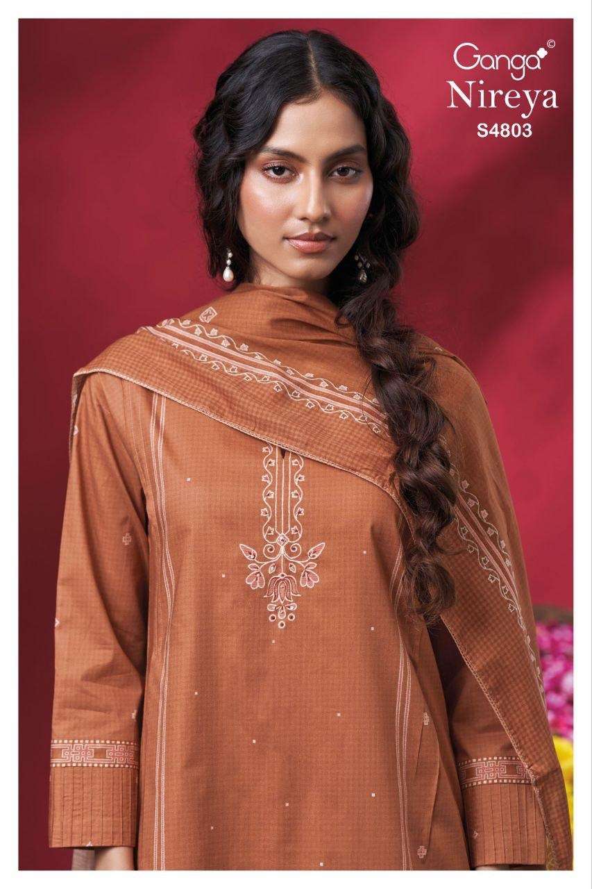 Ganga KURTI Nireya 4803  PRINTED KURTI WHOLESALER 