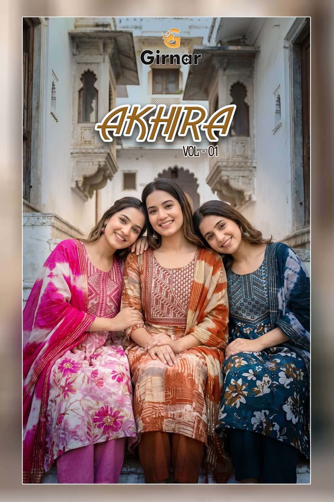 GIRNAR KURTI AKHIRA VOL 1 PRINTED KURTI WHOLESALER 