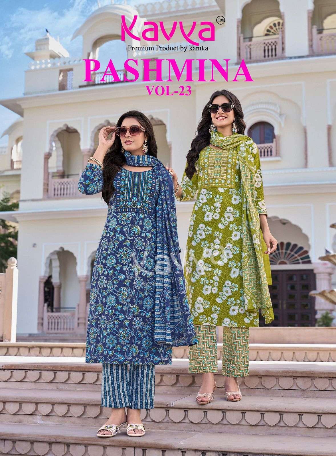 KAVYA KURTI PASHMINA vol 23 PRINTED KURTI WHOLESALER 