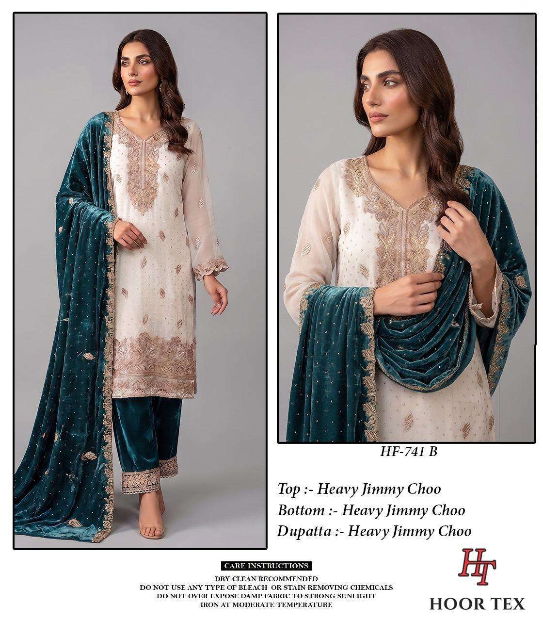 KURTI KART Hoor Tex 741 A To D PRINTED KURTI WHOLESALER 