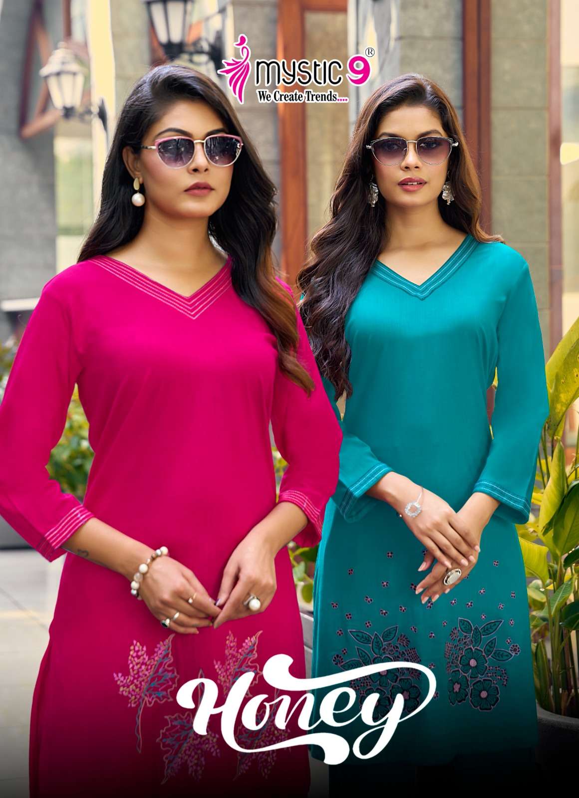 MYSTIC 9 KURTI HONEY VOL 1 PRINTED KURTI WHOLESALER 
