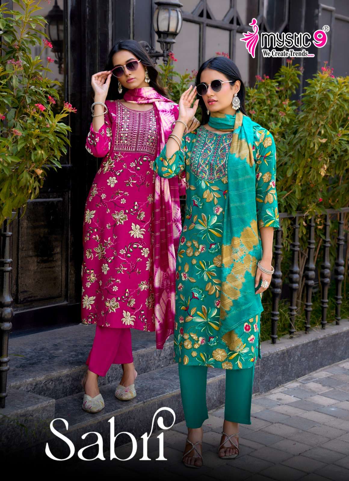 MYSTIC 9 KURTI SABRI VOL 15 PRINTED KURTI WHOLESALER 