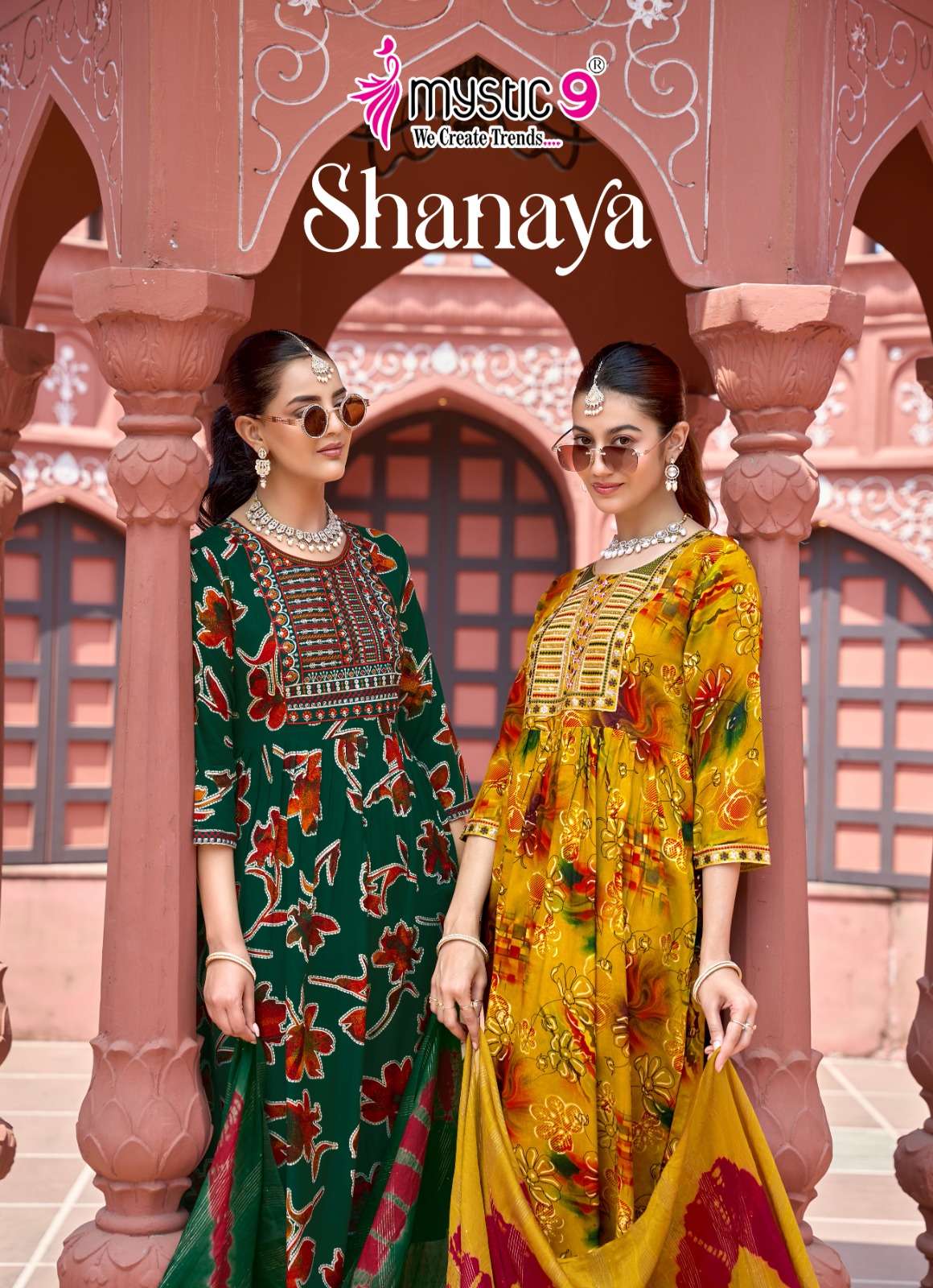 MYSTIC 9 KURTI SHANAYA VOL 13 PRINTED KURTI WHOLESALER 