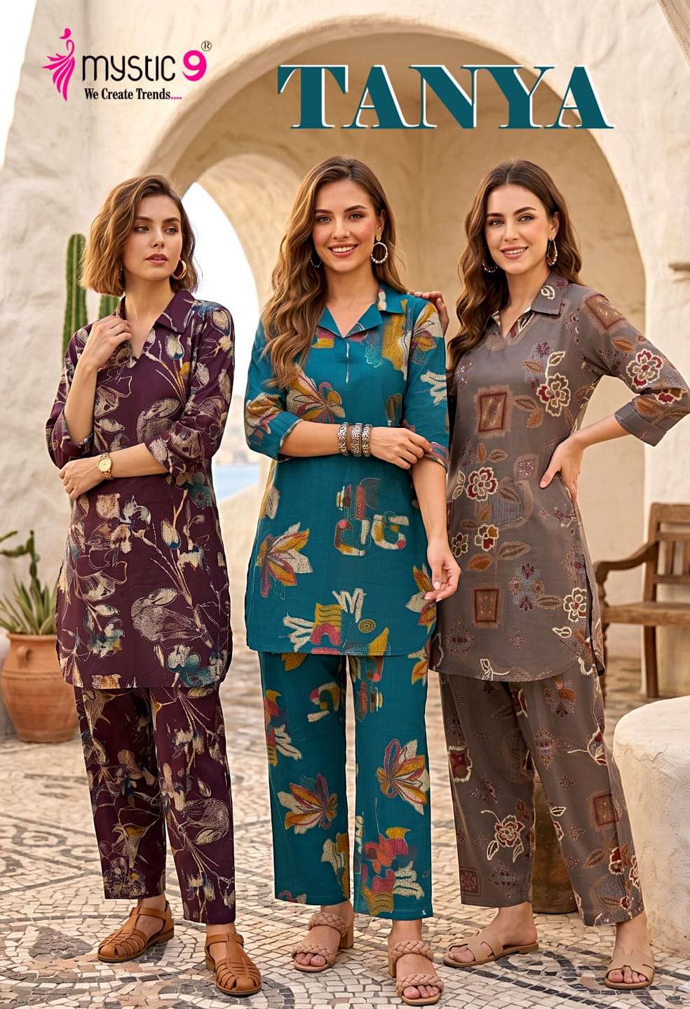 MYSTIC 9 KURTI TANYA VOL 1 PRINTED KURTI WHOLESALER 