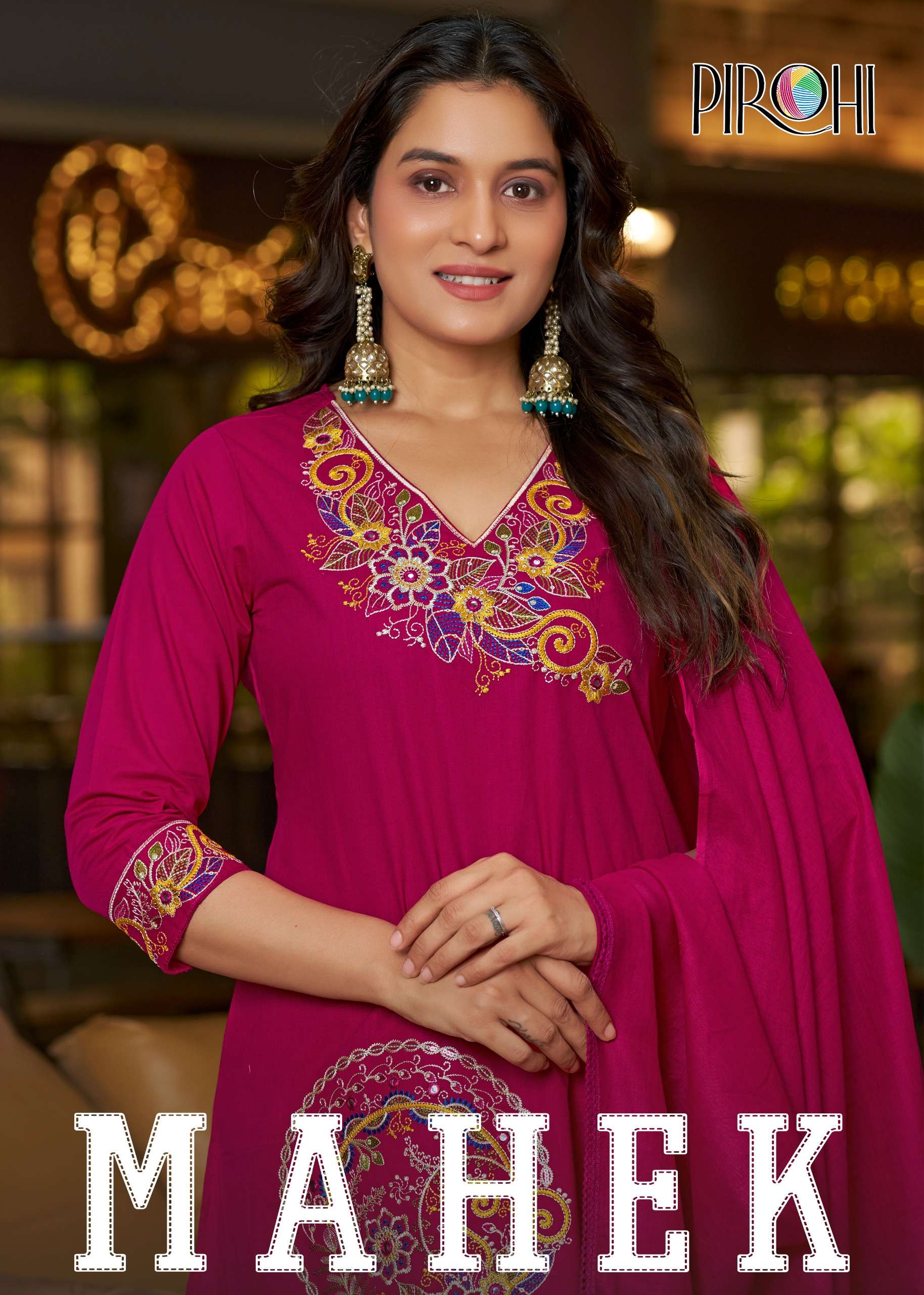 PIROHI KURTI Mahek PRINTED KURTI WHOLESALER 