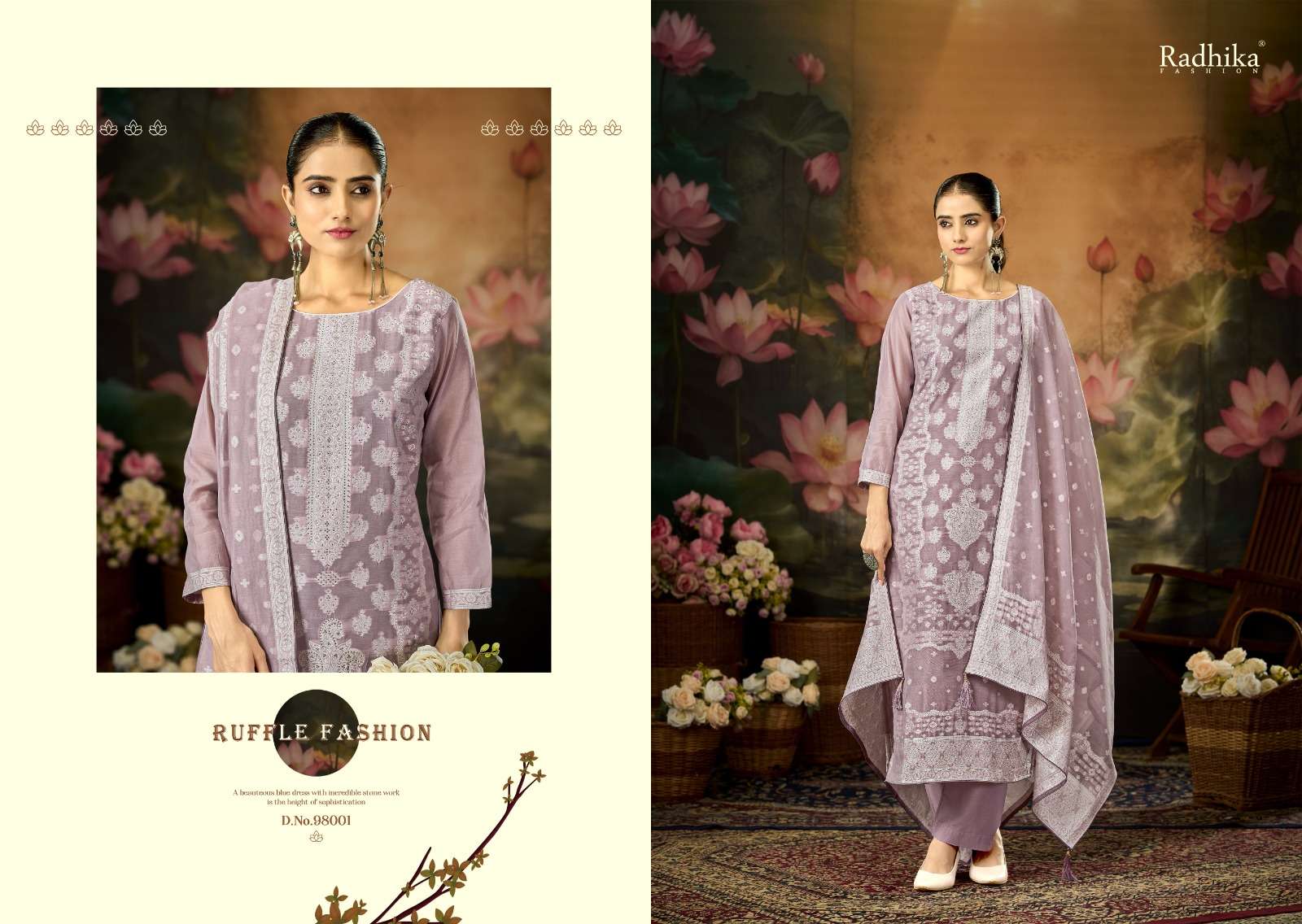 Radhika KURTI Azara Banarasi Adha Vol 12 PRINTED KURTI WHOLESALER 