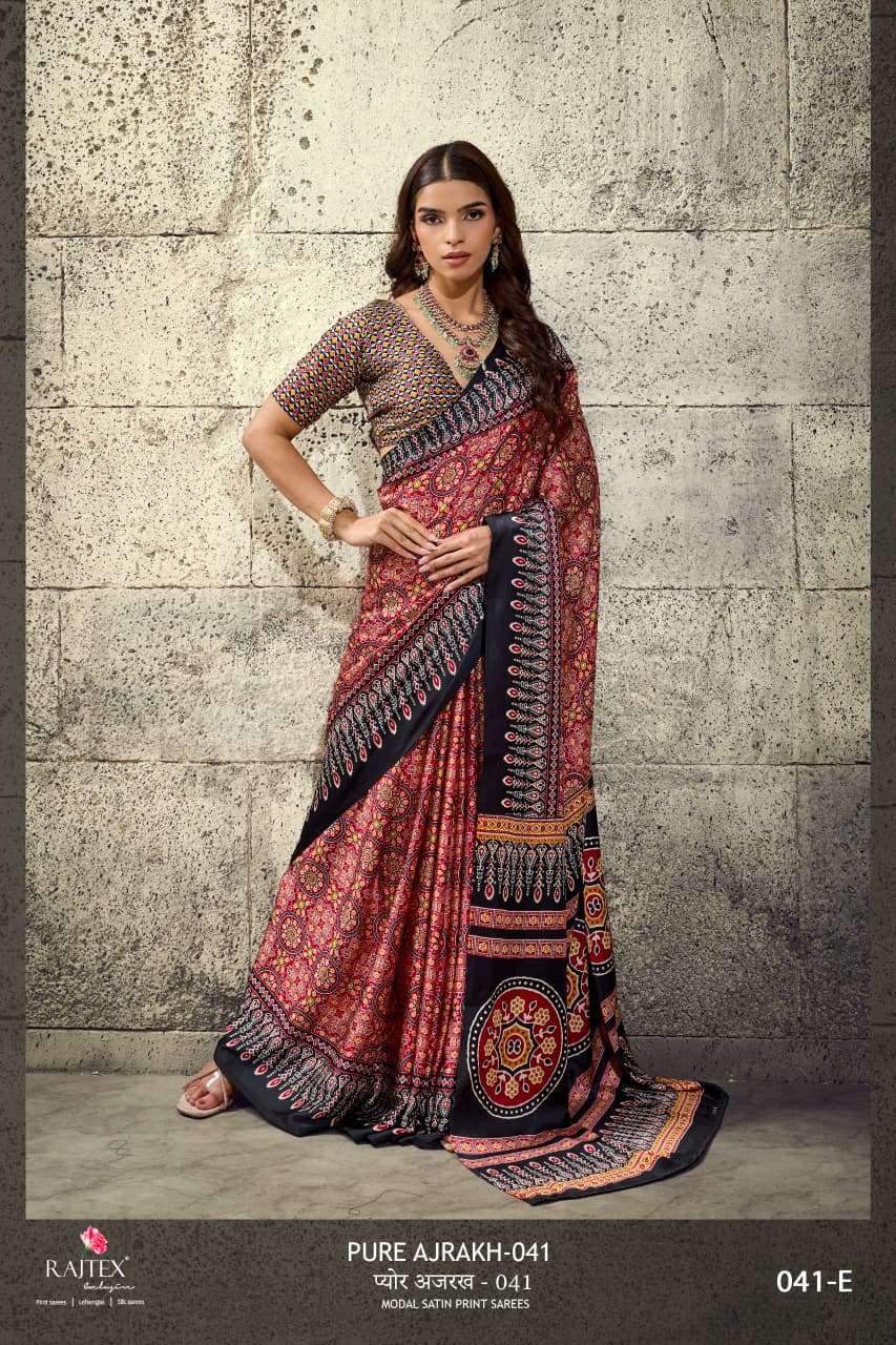 Rajtex  SAREE Ajrakh 041 PRINTED KURTI WHOLESALER 