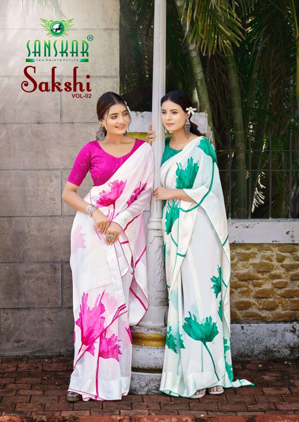 sanskar saree sakshi vol 2 PRINTED KURTI WHOLESALER 