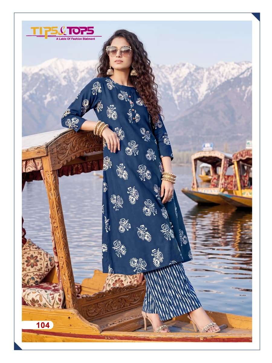 Tips And Tops Mannat PRINTED KURTI WHOLESALER 