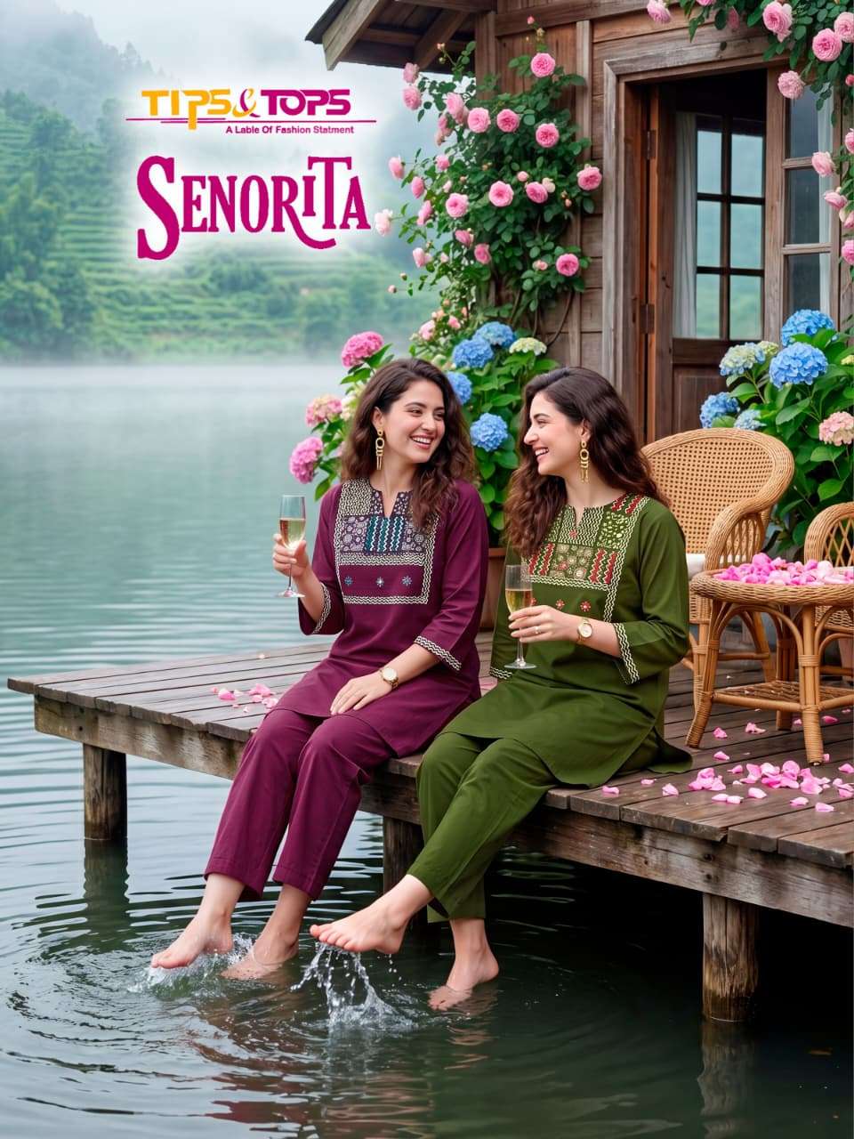 TIPS & TOPS  SENORITA PRINTED KURTI WHOLESALER 