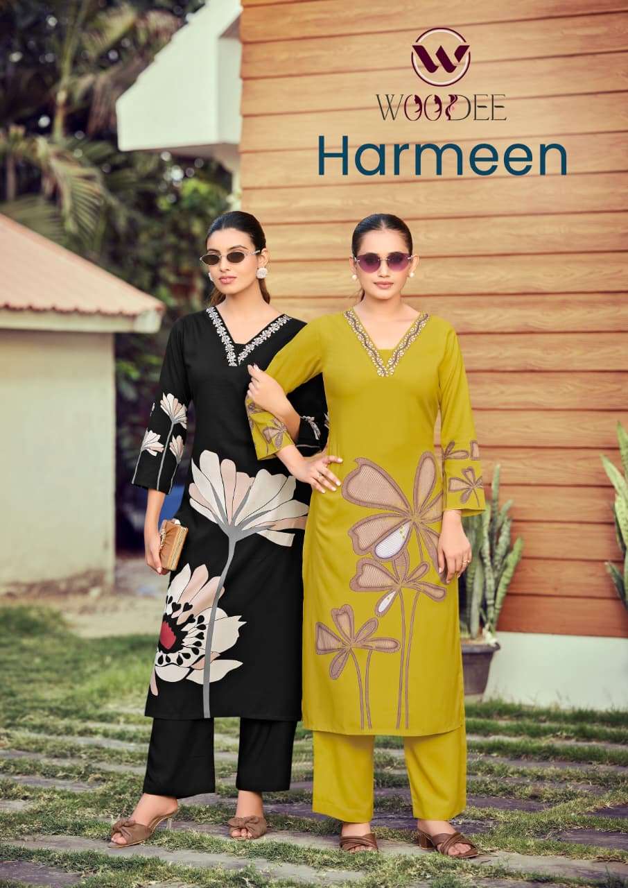 WOODEE KURTI HARMEEN PRINTED KURTI WHOLESALER 