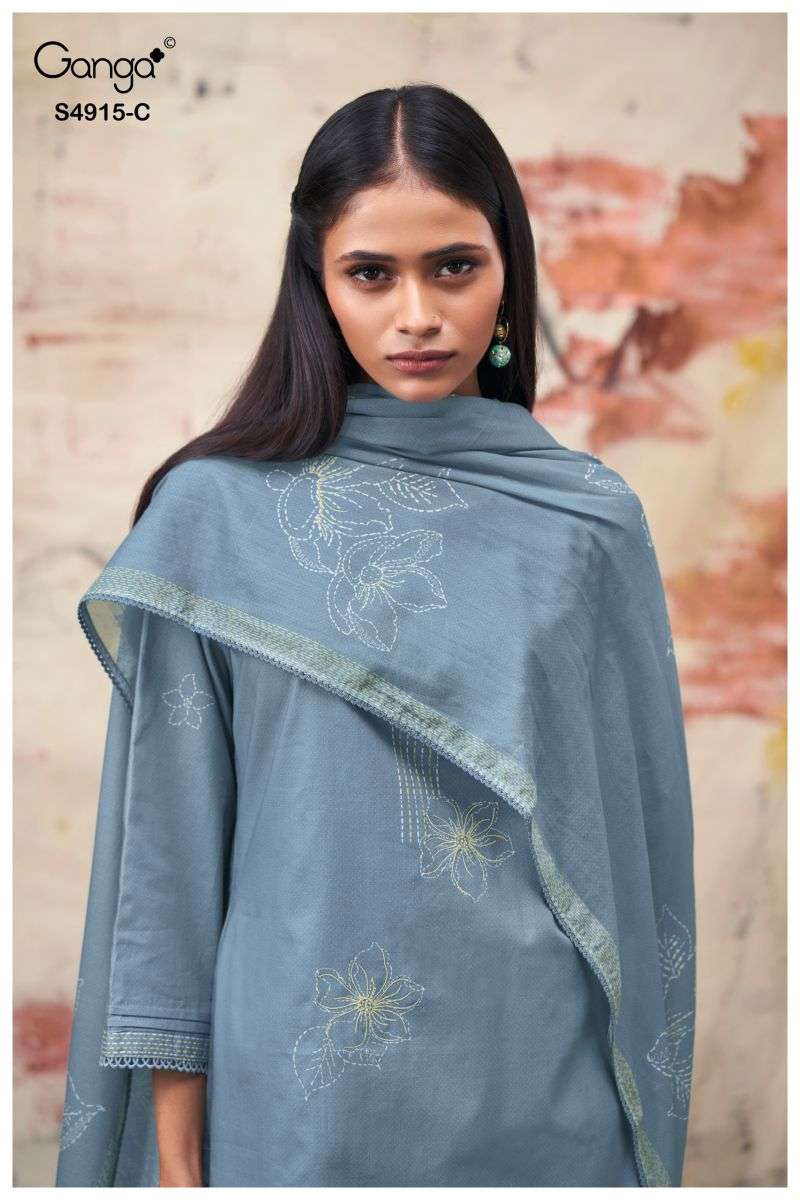 Ganga KURTI Fivanshi 4915 PRINTED KURTI WHOLESALER 