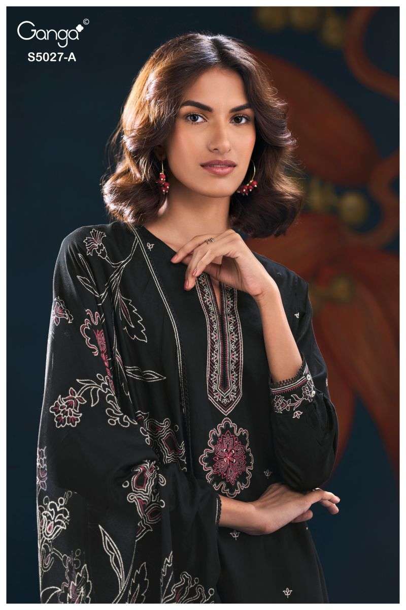 Ganga KURTI Gulrukh 5027 PRINTED KURTI WHOLESALER 