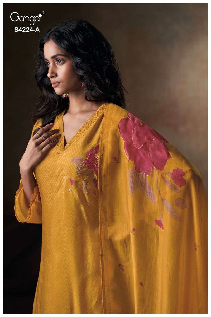 Ganga KURTI Ishvika 4224 PRINTED KURTI WHOLESALER 
