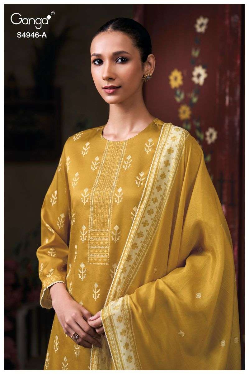 Ganga KURTI Kairisha 4946 PRINTED KURTI WHOLESALER 