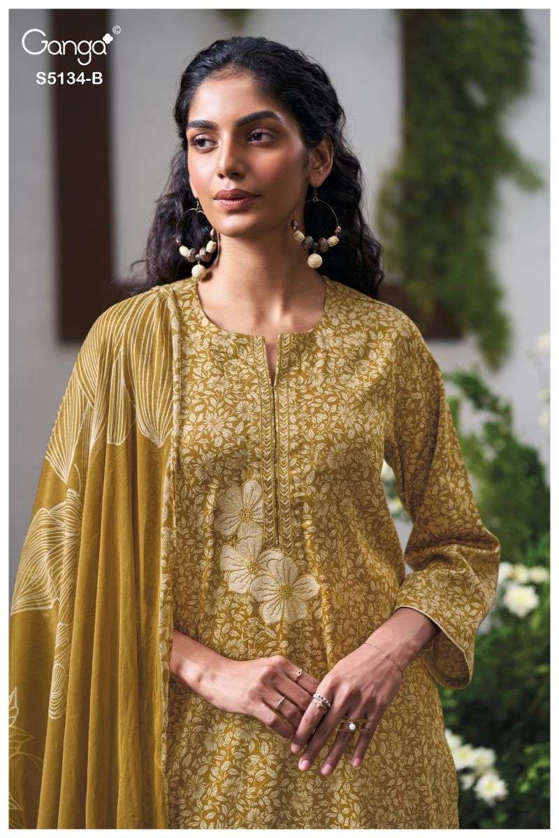 Ganga KURTI Mithila 5134 PRINTED KURTI WHOLESALER 