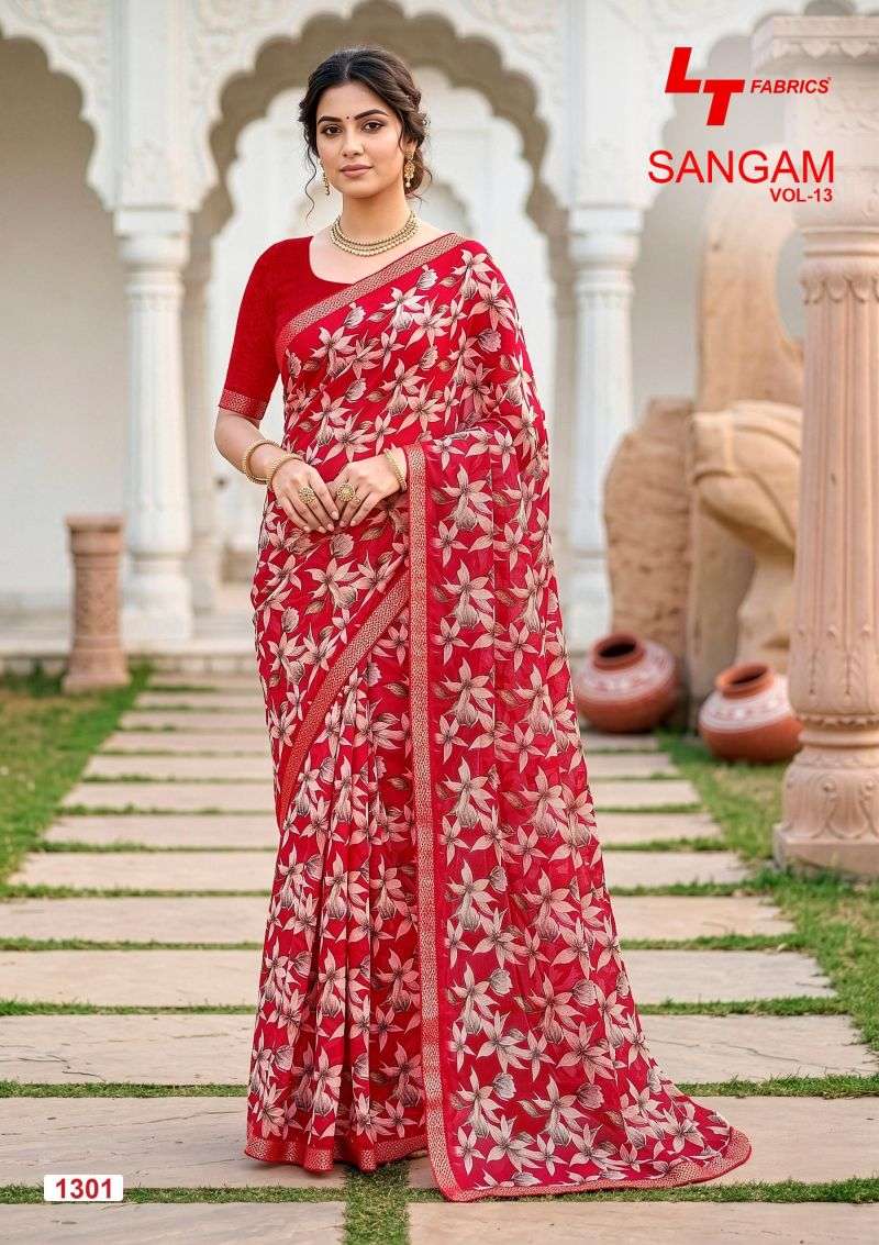 LT Fabrics Sangam Vol 13 PRINTED KURTI WHOLESALER 