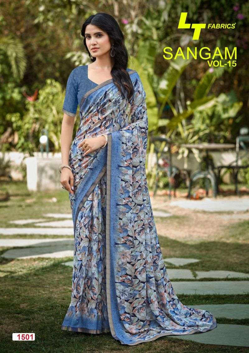 LT Fabrics Sangam Vol 15 PRINTED KURTI WHOLESALER 